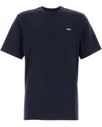 Autry - T-shirt in cotone blu scuro - Lyst