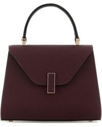 Valextra - Grape Leather Mini Iside Handbag - Lyst