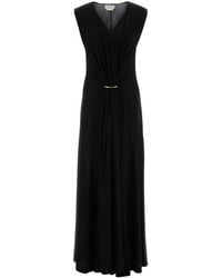 Sportmax - Black Stretch Viscose Fervida Dress - Lyst