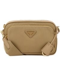 Prada - Borsa a tracolla in Re-Nylon beige - Lyst