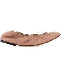 Odissi - Pink Nappa Leather Siena Ballerinas - Lyst