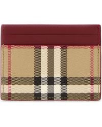 Burberry - Portacarte in tela stampata - Lyst