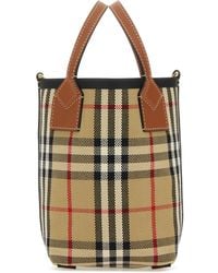 Burberry - Embroidered Fabric London Bucket Bag - Lyst