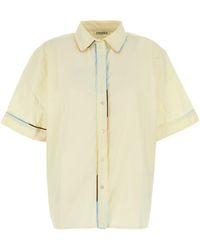 Amotea - Pastel Yellow Poplin Manu' Shirt - Lyst