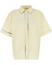Amotea - Pastel Yellow Poplin Manu' Shirt - Lyst