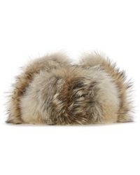 Prada - Cappello in nylon e pelliccia - Lyst