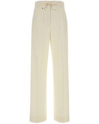 Moncler - Cream Wool Pant - Lyst
