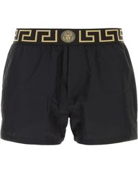 Versace - SWIM SHORT BOXER POLY GOLFO FABRIC - Lyst