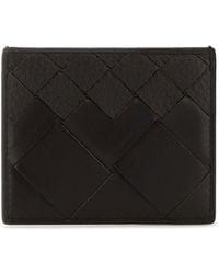 Bottega Veneta - Portacarte Intrecciato in pelle testa di moro - Lyst
