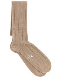 Gallo - Beige Stretch Cashmere Blend Socks - Lyst