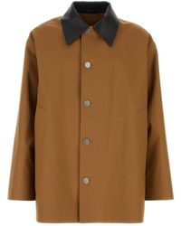 Jil Sander - Caramel Cotton Trench Coat - Lyst