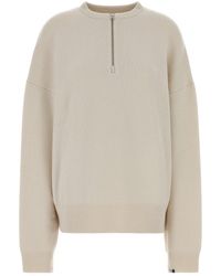 Extreme Cashmere - Ivory Stretch Cashmere Blend N°496 Oversize Sweater - Lyst