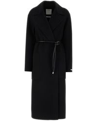 Sportmax - Black Wool Zannata Coat - Lyst