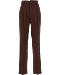 ARMARIUM - Chocolate Wool Celia Pant - Lyst