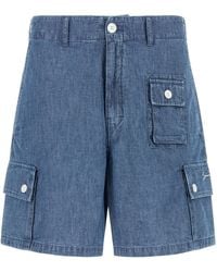 Givenchy - Denim Bermuda Shorts - Lyst