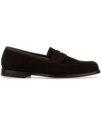 Crockett & Jones - Brown Suede Grantham 2 Loafers - Lyst