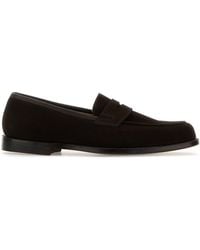Crockett & Jones - Mocassini Grantham 2 in pelle scamosciata marrone - Lyst