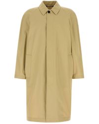 Burberry - Cotton Overcoat - Lyst