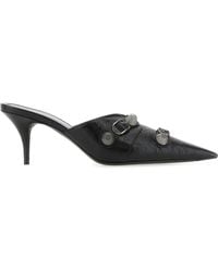 Balenciaga - Leather Cagole Mules - Lyst