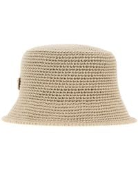 Prada - Cappello da pescatore in crochet sabbia - Lyst