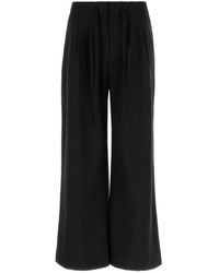 Entire studios - Pantalone in cotone stretch nero - Lyst