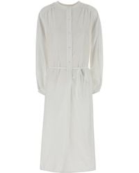 Loulou de Saison - White Poplin Vitti Shirt Dress - Lyst