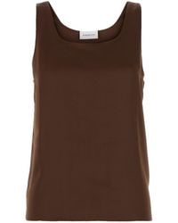 16Arlington - Brown Satin Tank Top - Lyst