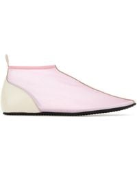 GIMAGUAS - Pink Mesh Slip Ons - Lyst