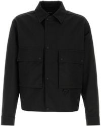 Herno - Black Cotton Blend Jacket - Lyst