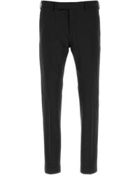PT Torino - Pantalone in lana stretch nero - Lyst