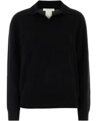 The Row - Black Cashmere Oashi Polo Shirt - Lyst