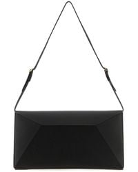 Jil Sander - Black Leather Medium File Shoulder Bag - Lyst