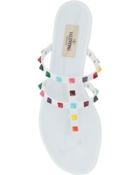 valentino garavani rubber rockstud thong