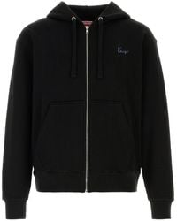 KENZO - Black Cotton Sweatshirt - Lyst