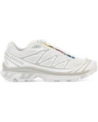 Salomon - White Fabric And Rubber Xt-6 Sneakers - Lyst