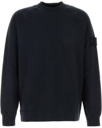 Stone Island - Midnight Blue Stretch Cotton T-shirt - Lyst