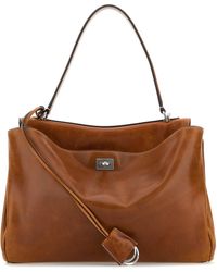Balenciaga - Caramel Leather Medium Rodeo Handbag - Lyst