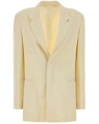 Carven - Yellow Viscose Blend Blazer - Lyst