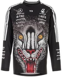 Mercedes - Black Tech Jersey Y-3 X Mercedes T-shirt - Lyst