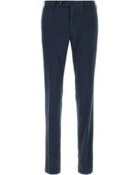 PT Torino - Navy Blue Stretch Cotton Blend Silkochino Pant - Lyst