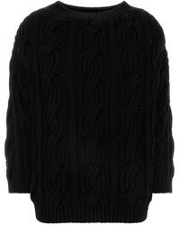 Valentino Garavani - Black Wool Sweater - Lyst