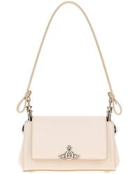 Vivienne Westwood - Ivory Synthetic Leather Small Hazel Shoulder Bag - Lyst