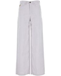 Lois - Lilac Linen Wide-leg Pant - Lyst