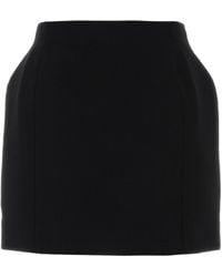 Balenciaga - Wool Mini Skirt - Lyst