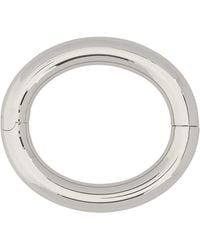 MM6 by Maison Margiela - Silver Metal Bracelet - Lyst