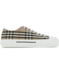 Burberry Embroidered Canvas Sneakers for Men | Lyst Burberry Embroidered Canvas Sneakers for Men | Lyst