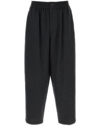 Giorgio Armani - Pantalone in flanella antracite - Lyst