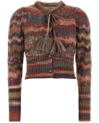 Vivienne Westwood - Multicolor Mohair Blend Flora Cardigan - Lyst