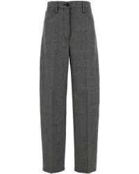 Prada - Pantalone in Principe di Galles ricamato - Lyst