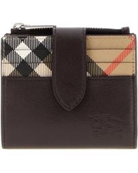 Burberry - Chocolate Leather Wallet - Lyst